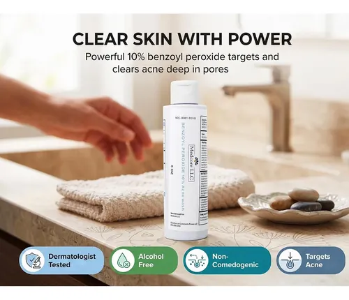 Medcore Benzoyl Peroxide 10% Limpiador Facial 5 Oz