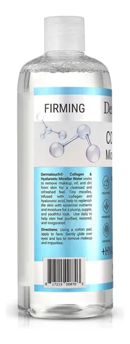 Agua Micelar Dermatouch, Colágeno Y Ácido Hialurónico, 16 On