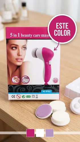 Cepillo Facial Eléctrico 5 En 1 Masajeador Exfoliante Pilas