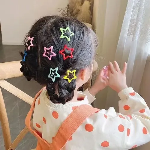 50pcsy2k Dopamina Estrella Horquilla Bb Clip Accesorios For Multi-colored