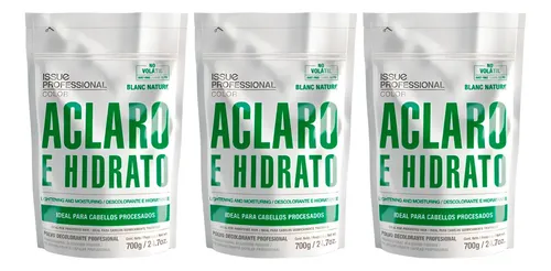 Polvo Decolorante Issue Blanc Nature Pelo Procesado 700g X3