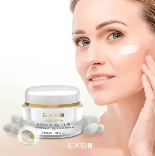 Crema de Día FPS 15 Exel Seda de 50mL Todo tipo de piel
