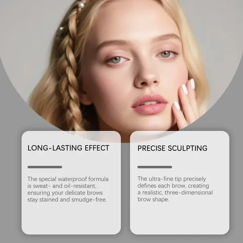 Gel For Cejas De Larga Duración Resistente Al Agua Marrón 1
