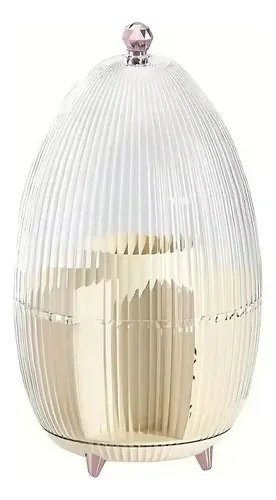 Organizador Brochas Giratorio 360 Acrílico Oh My Shop 7 Espacios Amarillo