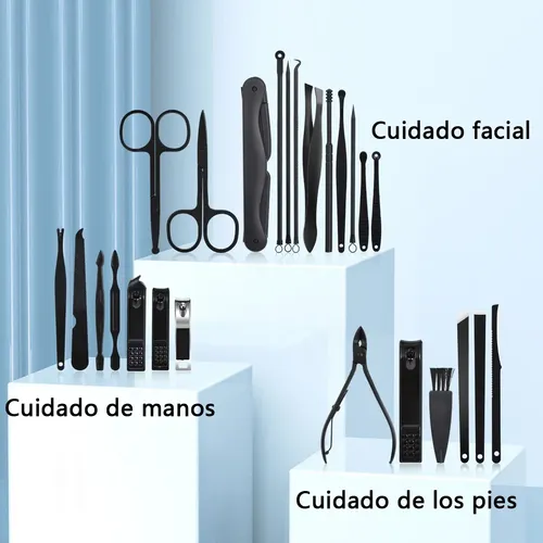 .. Set Manicure Kit Uñas De Aseo Profesional 25 Piezas .