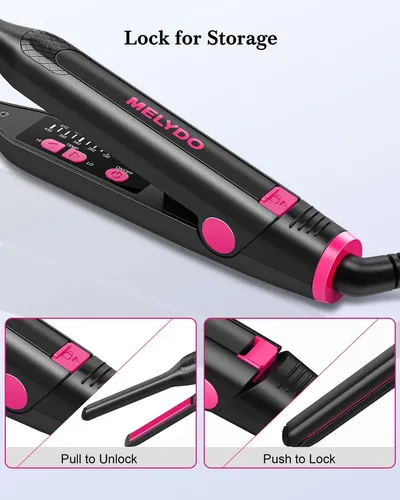 Plancha Plana Melydo Pequeña De 3/10 Pulgadas Para Cabello C