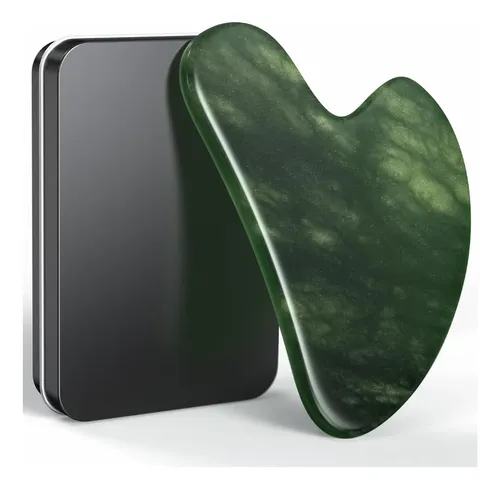 Masajeador Facial Topold Jade Gua Sha, Color Verde
