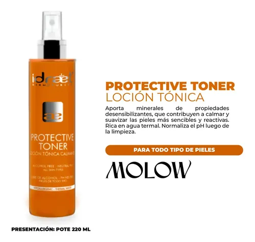 Idraet Protective Toner Locion Tonica Calmante Piel Sensible Tipo De Piel Mixta