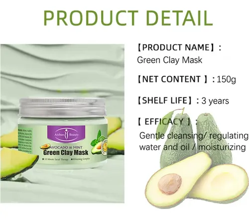 Mascarilla Arcilla Aichun Beauty Avocado Menta 71