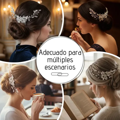 Cxrb Diadema Nupcial Con Flores Y Perlas – Elegancia Para Cb