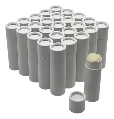 Contenedores De Bálsamo Labial De Papel Kraft 25 Uds