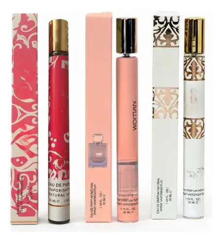 Kit X 3 Perfumes Tubito Fragancias Arabes 35ml Para Mujer