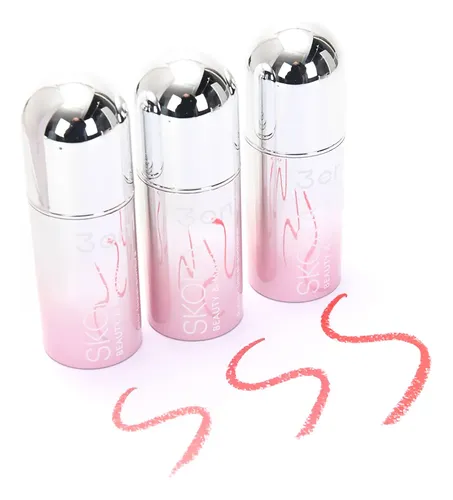 Set 3 En 1 Barra Rubor Labial Sombra Skora Cremoso 3 Tonos
