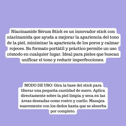 Sérum Facial En Barra Stick Retinol Niacinamida Hialuronico Todo Tipo De Piel Día/noche