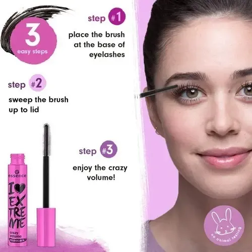 Essence I Love Extreme Crazy Volume Mascara De Pestañas Color Negro