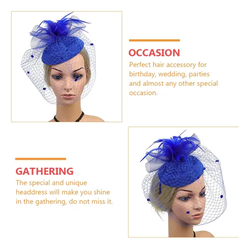 Accesorio Para El Cabello De Boda, Diadema De Hilo De Red, A