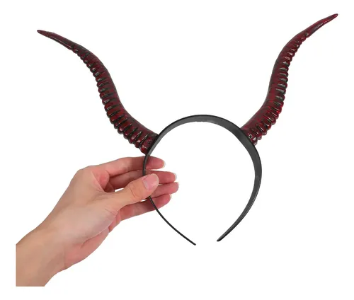 Diadema Con Cuernos De Diablo Para Halloween: Aro De Pelo Co