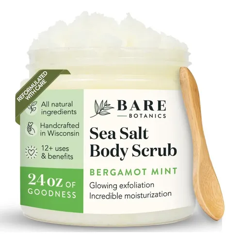 Exfoliante Corporal Bare Botanics Bergamota Menta 710ml