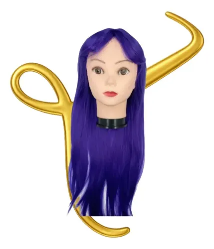 Peluca Sintética LUCKY PLUS Lacia Ondas Flequillo 70cm Morado a35