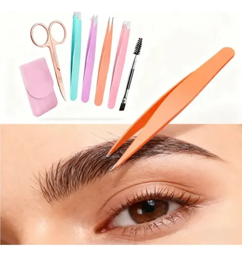 Set De Pinzas Para Cejas Make-up Tools