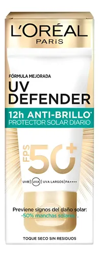 Crema Anti Brillo Sin Color Fps50 L’oreal Paris Uv Defender