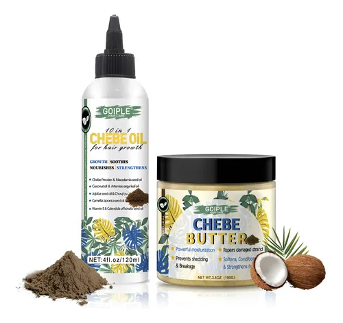 Set Para El Crecimiento Del Cabello Wozutunt Chebe Oil & But