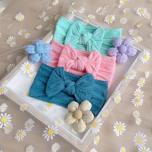 Diadema Para Bebé, Lazo, Nailon, Accesorios Para Niños