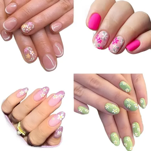 30 Hojas De Pegatinas Autoadhesivas Florales For Uñas, .