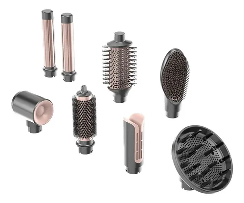Multi Styler Gama Italy Uniq Vibrance 8 En 1 Seca, Modela, Alisa, Riza, Ondula, Suaviza, Da Volumen Y Define – Negro
