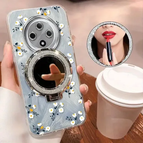 Elegante Funda De Pétalos Pequeños Para Reno12 Con Patrón De