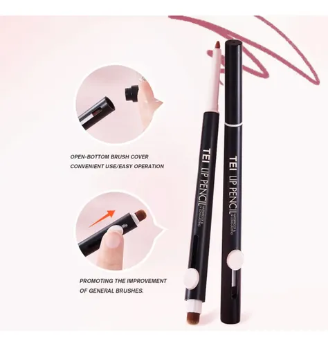 Lápiz Labial Waterproof Retráctil Lip Pencil Tei