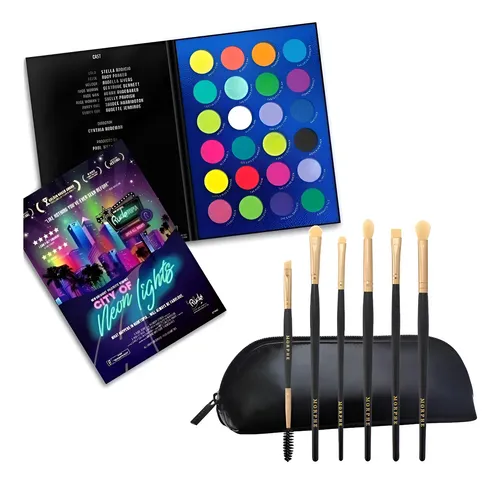 Combo Paleta De Sombras Rude Cosmetics Y Brochas Ojos Morphe