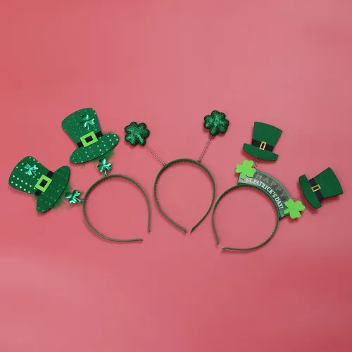 3 Unidades De Cabello Creativo Para El Día De San Patricio,