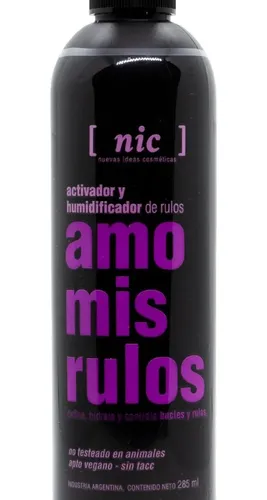 Nic Amo Mis Rulos Crema Vegana Para Rulos Y Blucles X 285ml