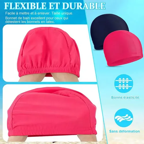 Njy // 6 Gorros Natación Tela Impermeables For New