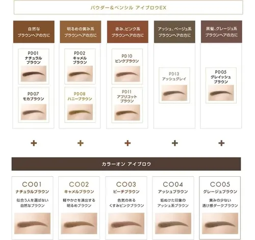 Polvo Y Lápiz Para Cejas Excel Pd11 Apricot Brown