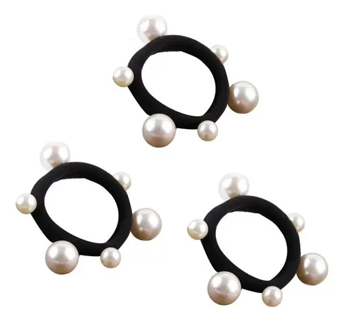 10 Anillos De Perlas For El Pelo, Preciosas Cintas For El /