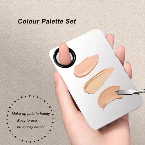 Paleta De Maquillaje Bioamy Con Espátula – 6.3 X 4.3