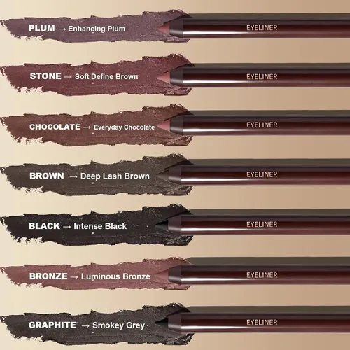 Lápiz Delineador En Gel Plum&brown 2 Piezas C/ Sacapuntas