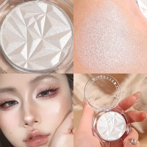 Paleta De Purpurina Para Maquillaje De Piel Silver Face High Plateado