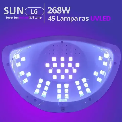 Cabina Lámpara Uv Led L6 268watts City Girl Diseño Strass