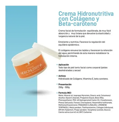Kit Cremas Facial Exfoliante Hidronutritiva Biobellus 250g