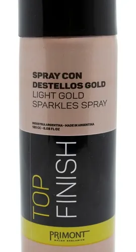 Primont Top Finish Spray Destellos Gold Peinado Pelo 180cc