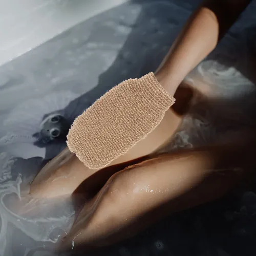 Guantes Exfoliantes De Yute Para Baño, Prácticos Y Útiles