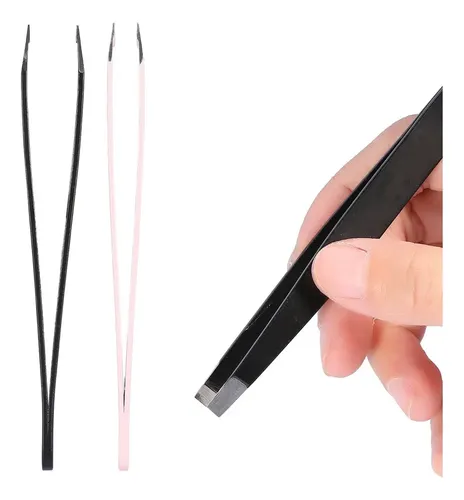 I 2 Unids/set Pinzas De Cejas De Acero Inoxidable Pelo –