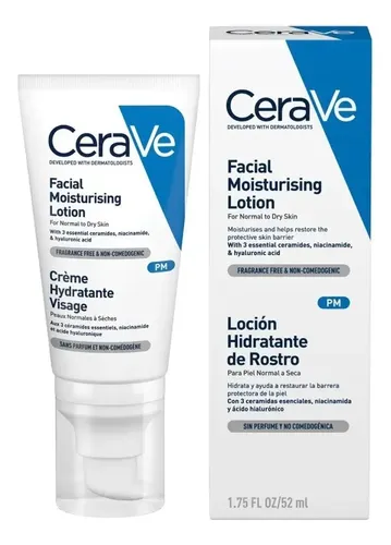 Cerave Loción Hidratante Noche 52ml Piel Normal Seca