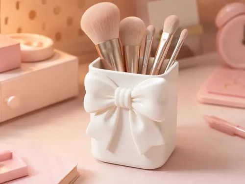 Organizador Maquillaje Brochas Forma Moño