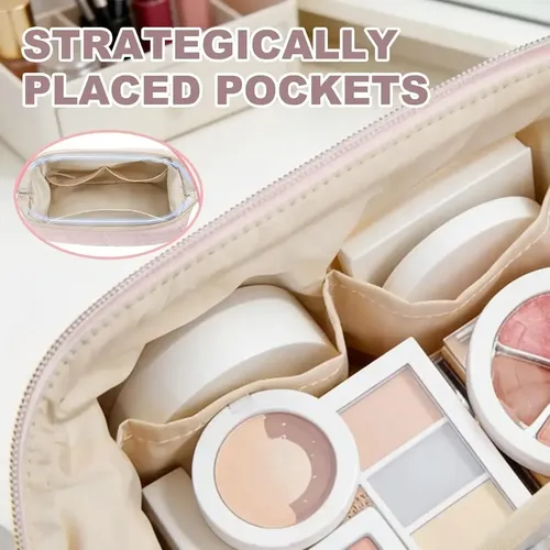 Bolsa De Maquillaje Viajera Algodón Acolchado#yyy
