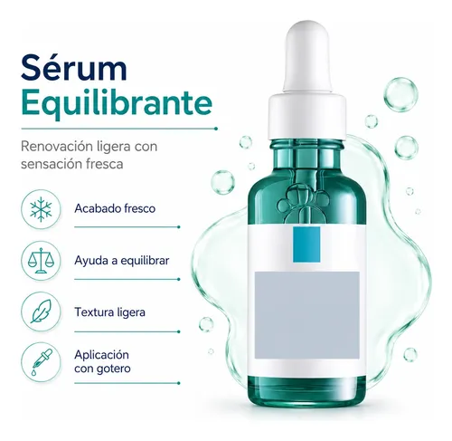 Kit Sérum Facial Reparador Azul Equilibrante Verde Skincare