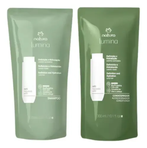Repuesto Shampu + Ac Cabello Rizado Lumina Natura